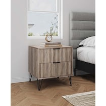 sheridan gray nightstand   