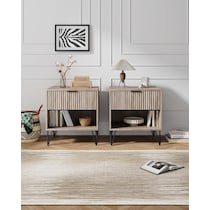 sheridan gray nightstand   