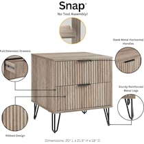 sheridan green nightstand   