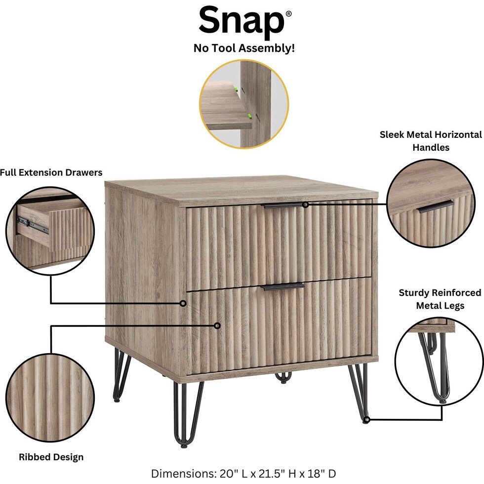 sheridan green nightstand   