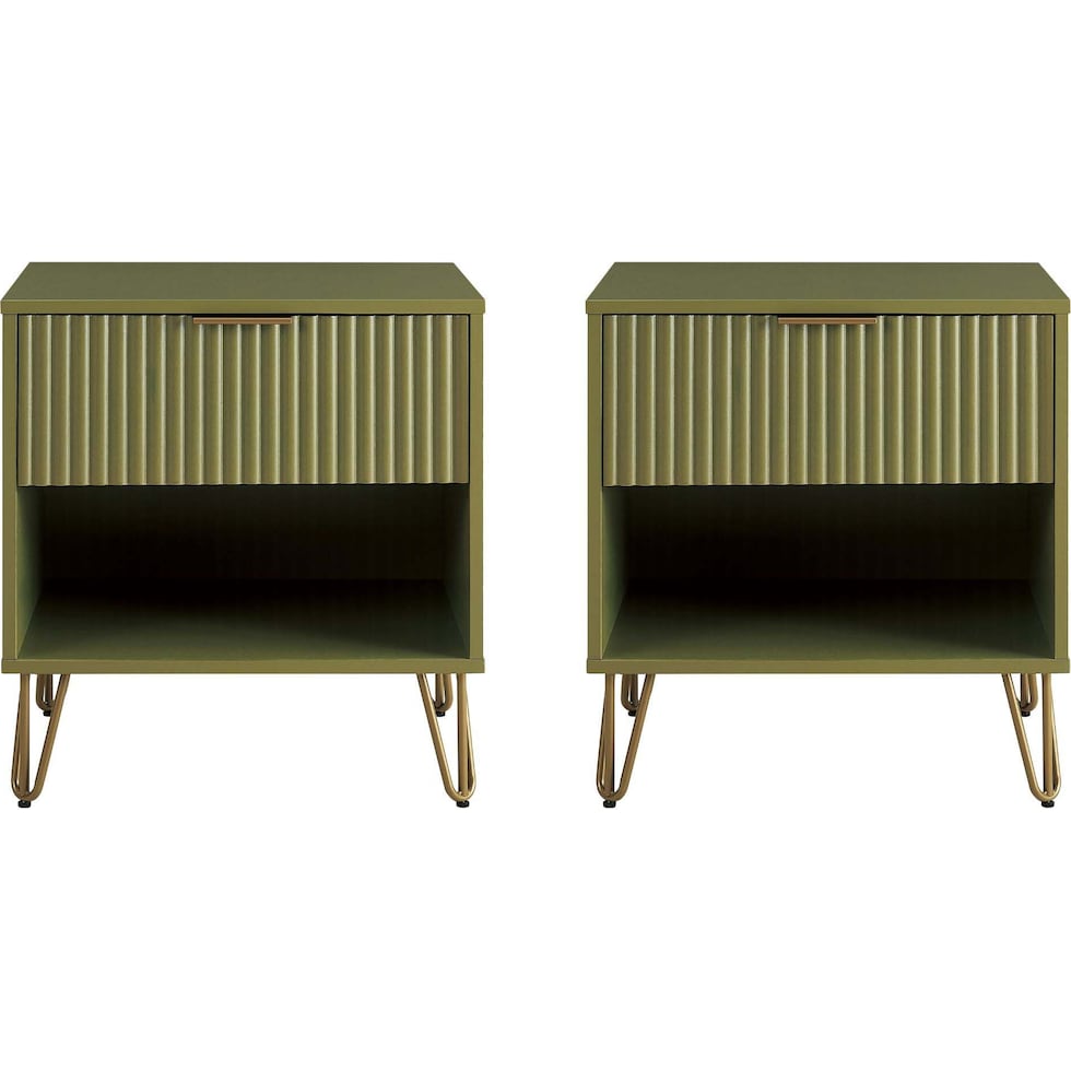 sheridan green nightstand   