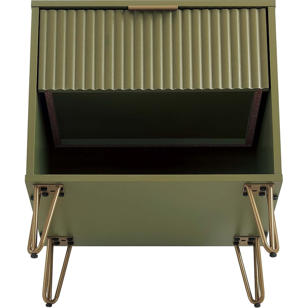sheridan green nightstand   