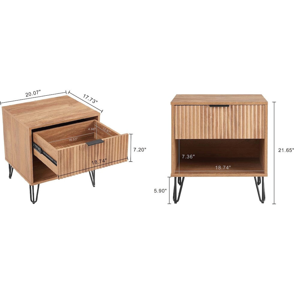 sheridan light brown  pc bedroom   