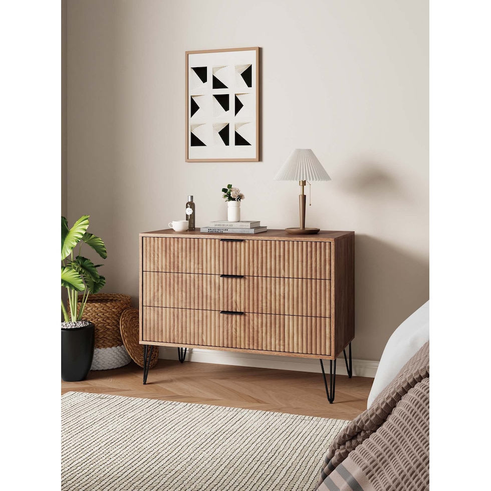 sheridan light brown dresser   