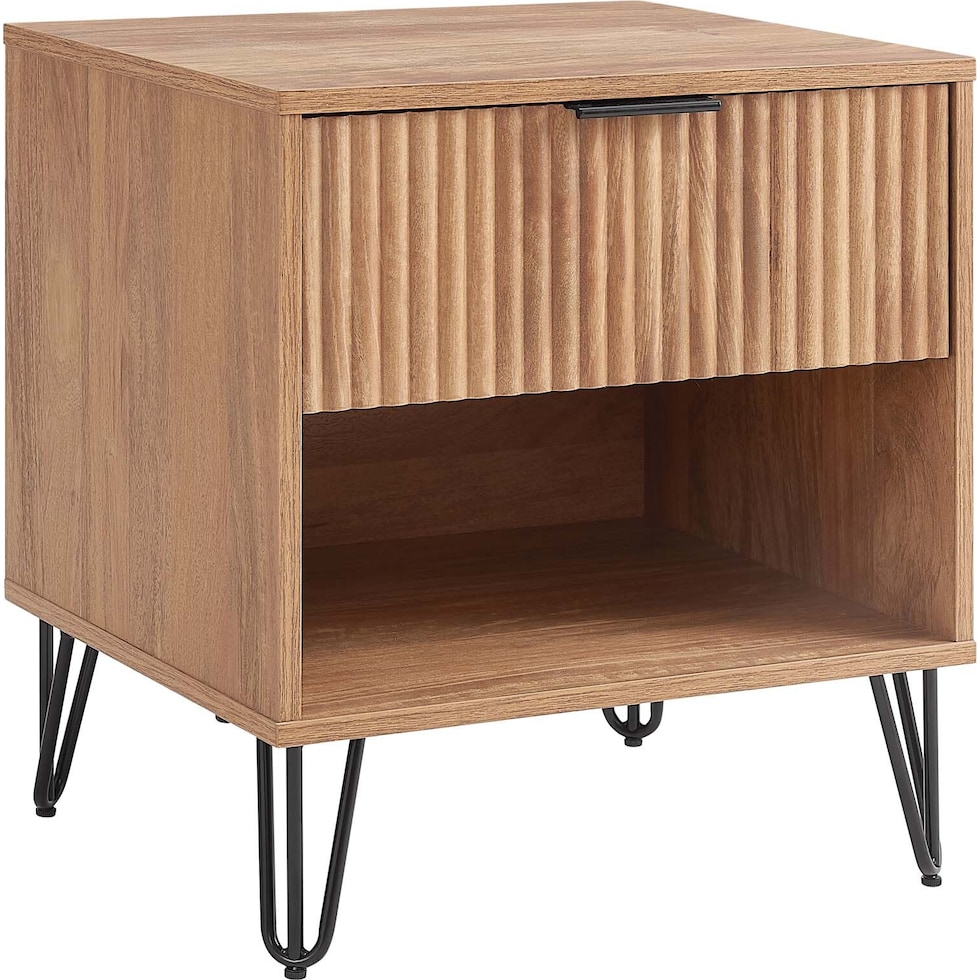 sheridan light brown nightstand   