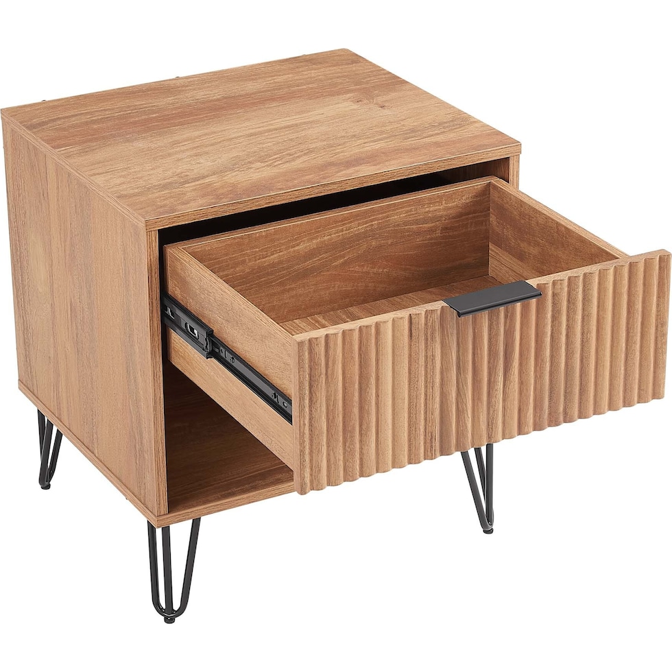 sheridan light brown nightstand   