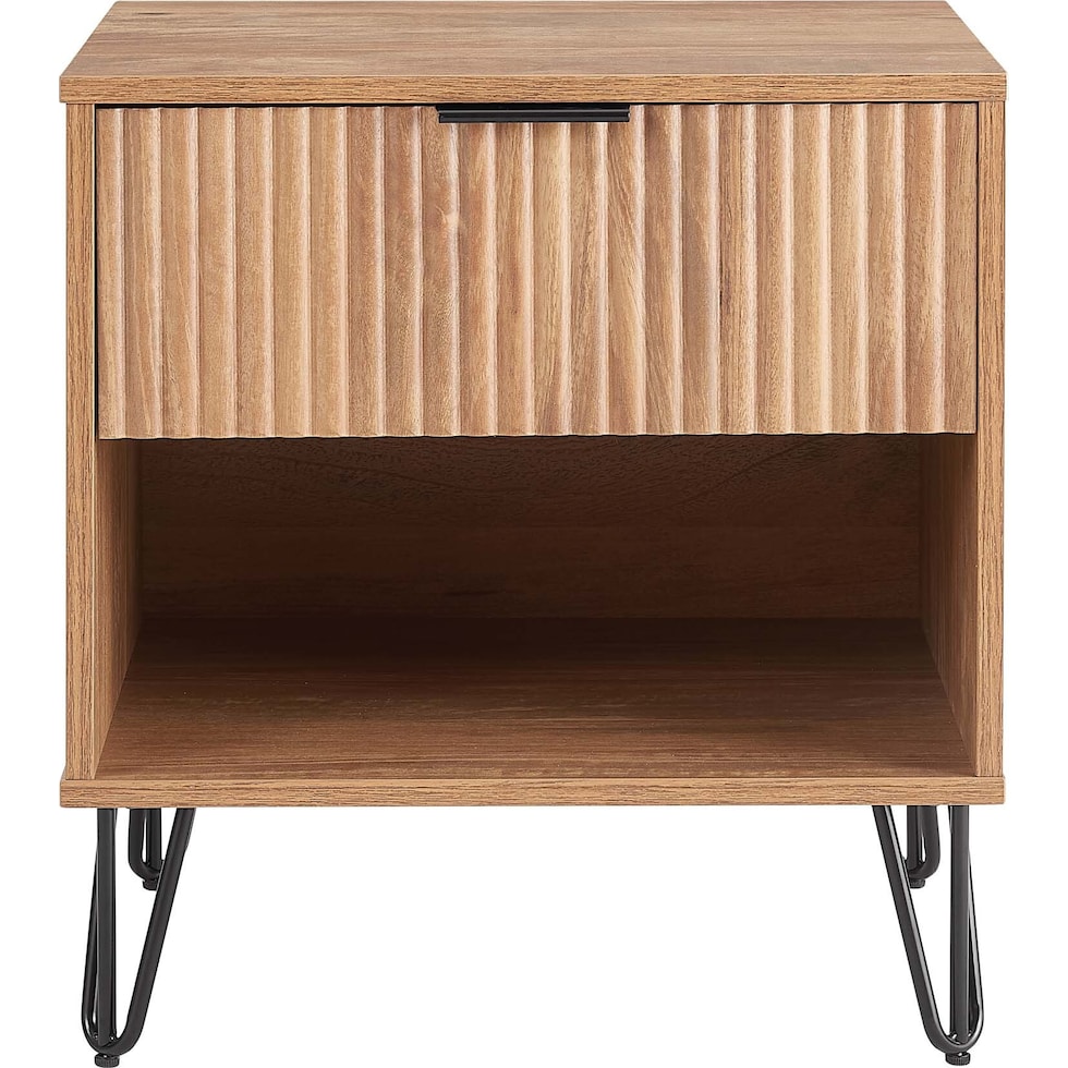 sheridan light brown nightstand   
