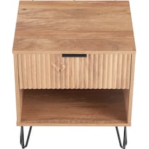 sheridan light brown nightstand   