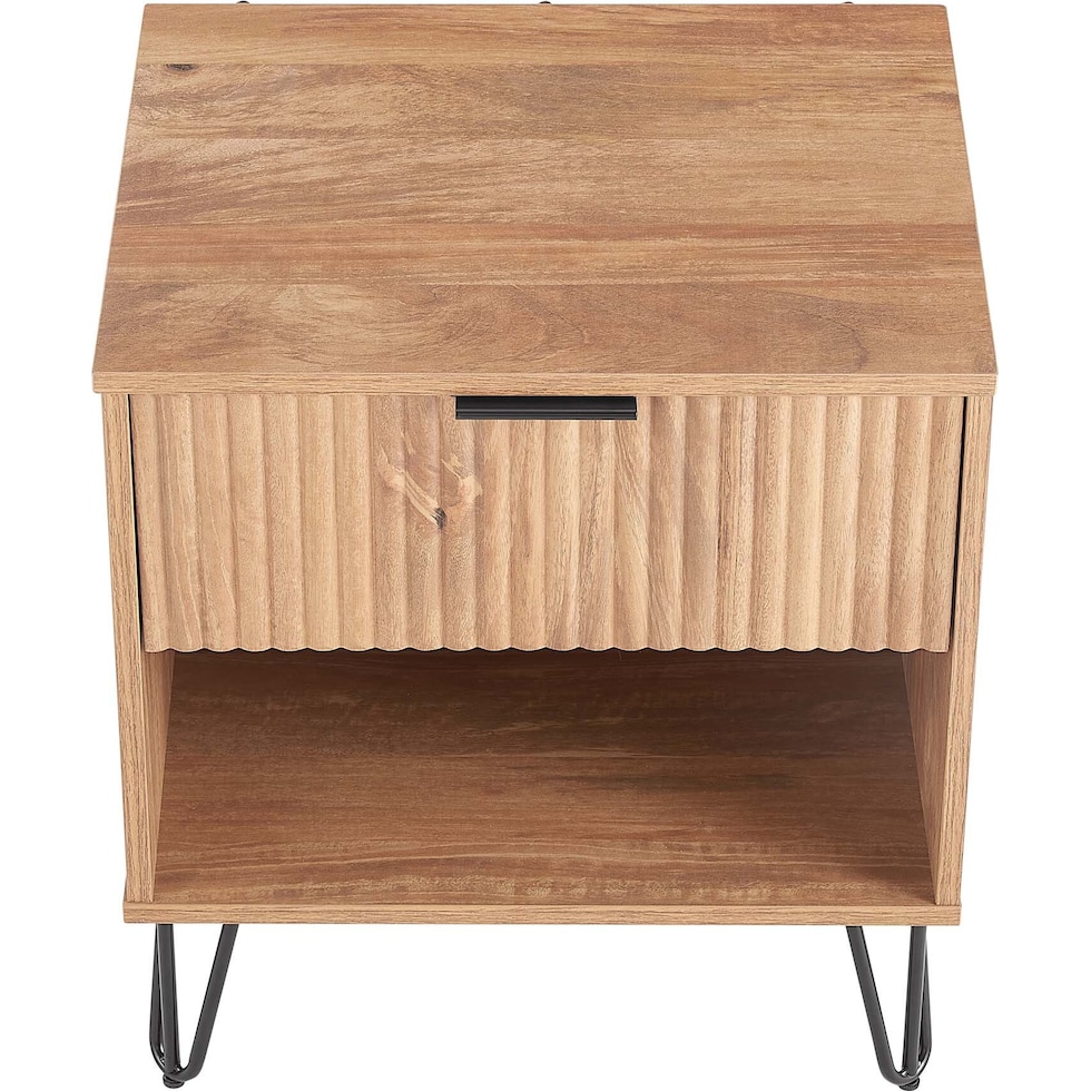 sheridan light brown nightstand   