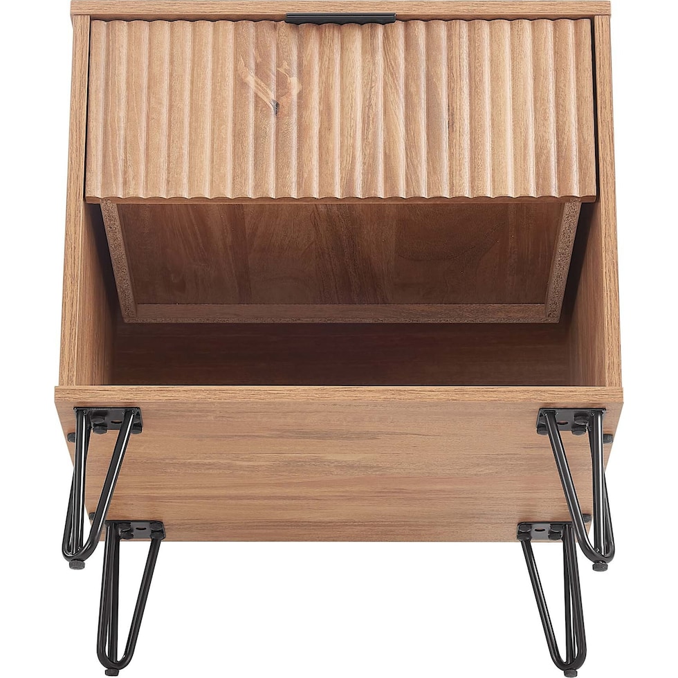 sheridan light brown nightstand   