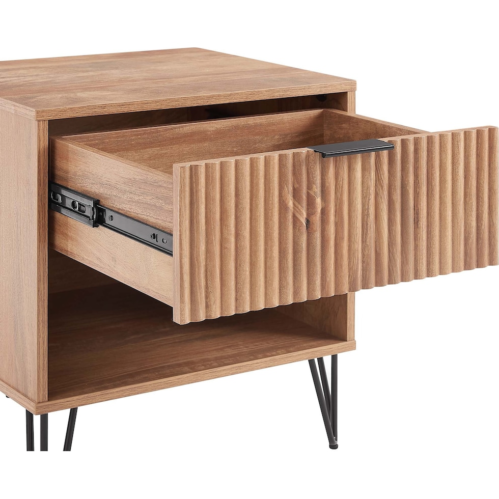 sheridan light brown nightstand   