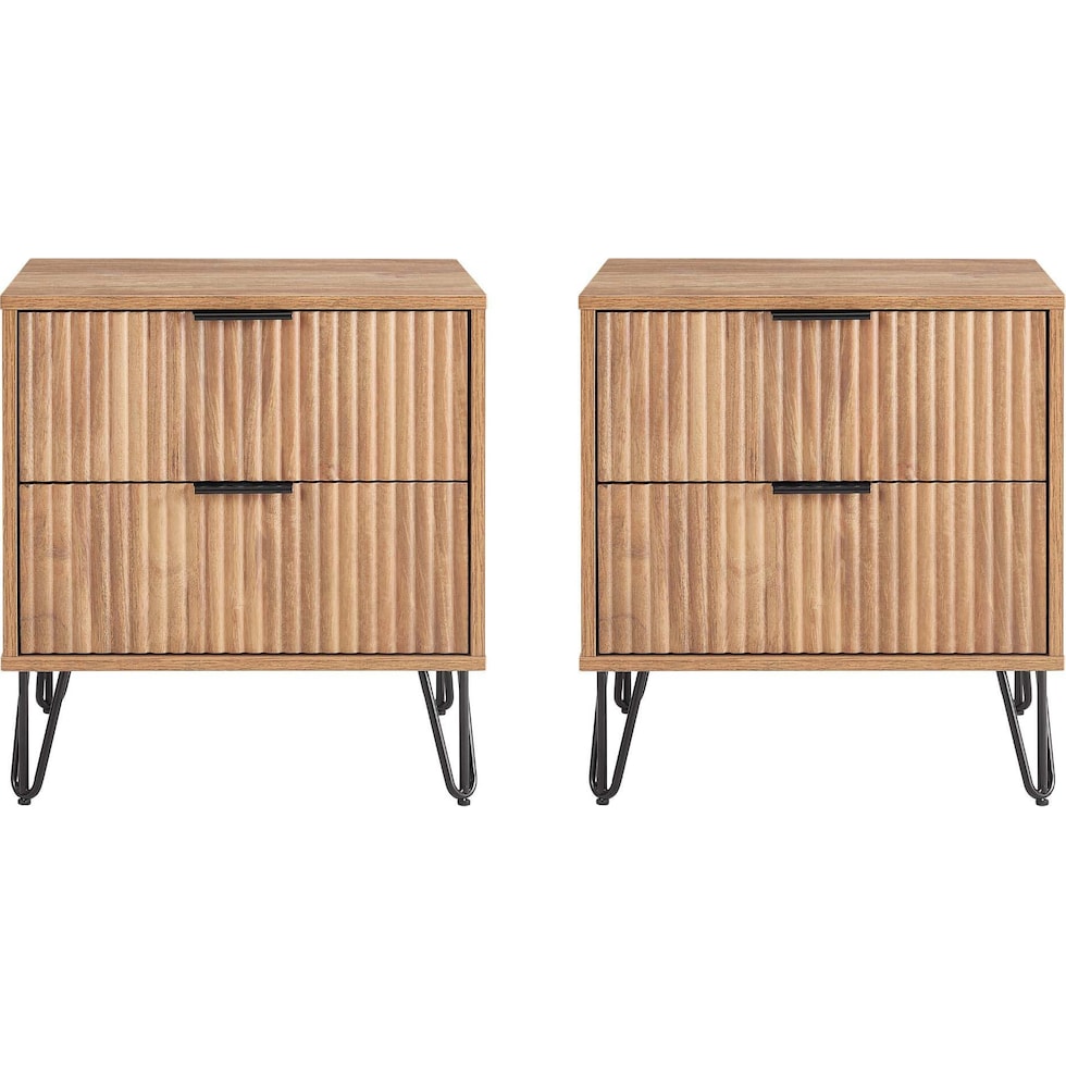 sheridan light brown nightstand   