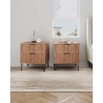sheridan light brown nightstand   