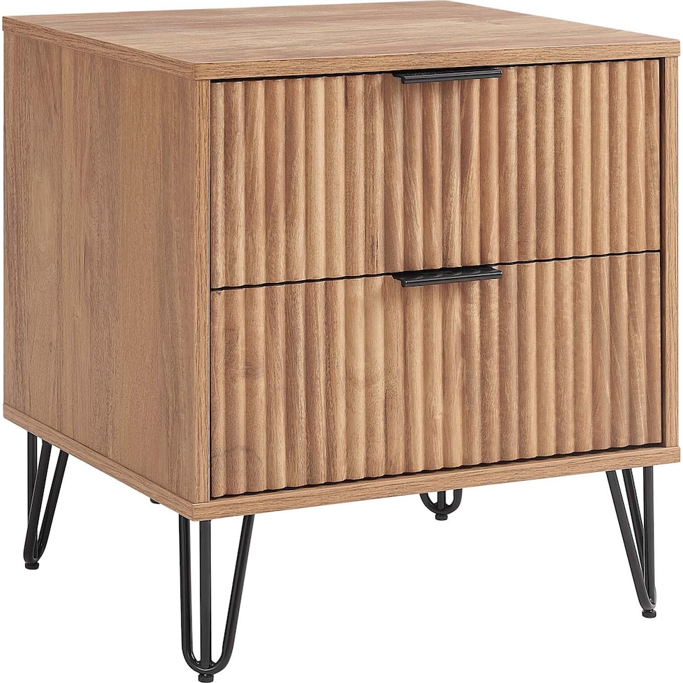 sheridan light brown nightstand   