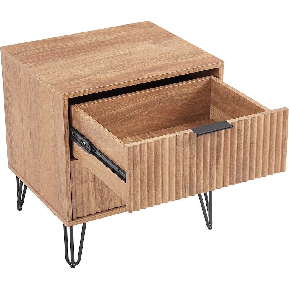 sheridan light brown nightstand   
