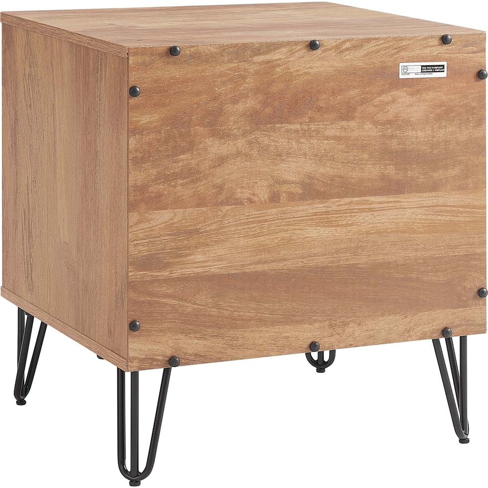 sheridan light brown nightstand   