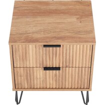 sheridan light brown nightstand   