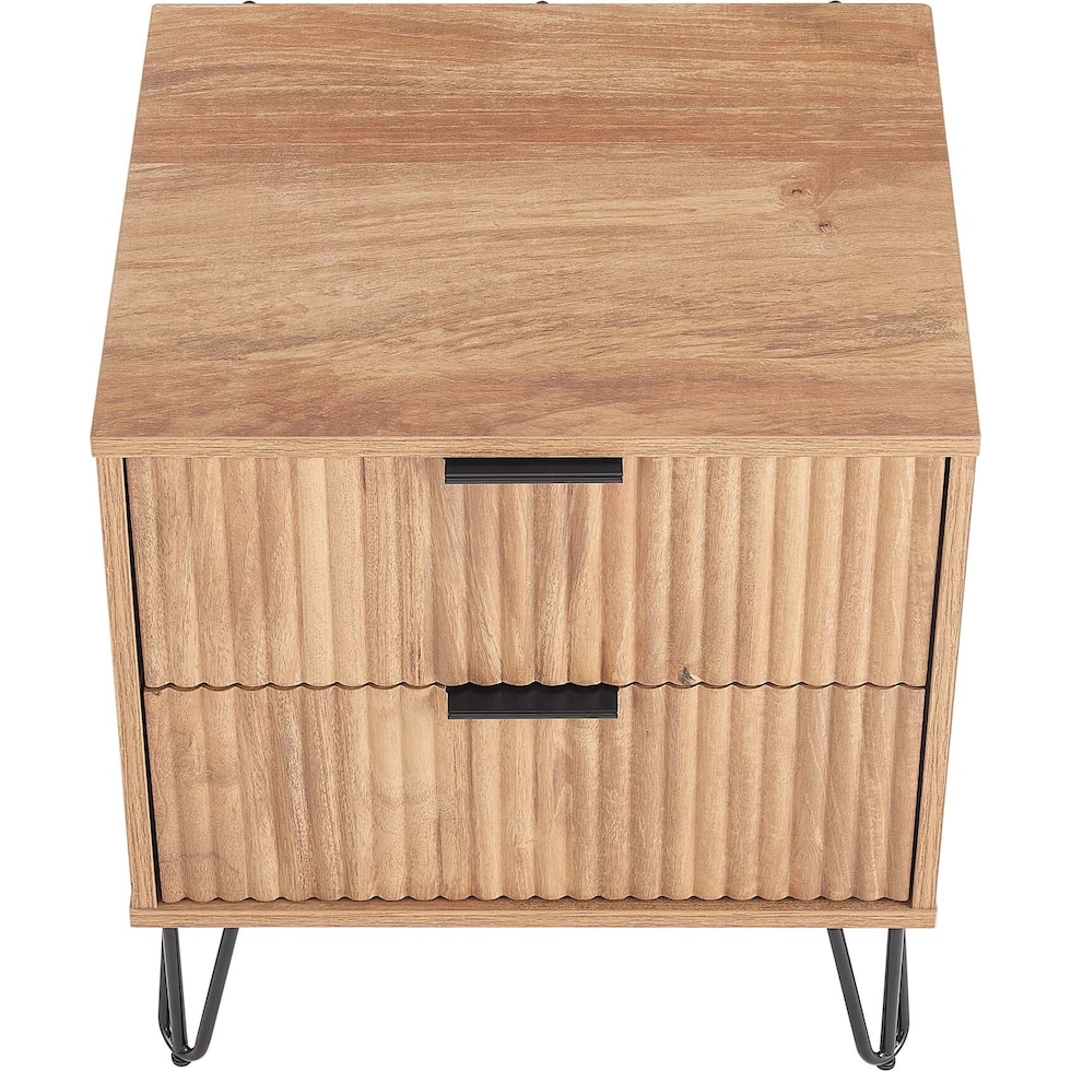 sheridan light brown nightstand   