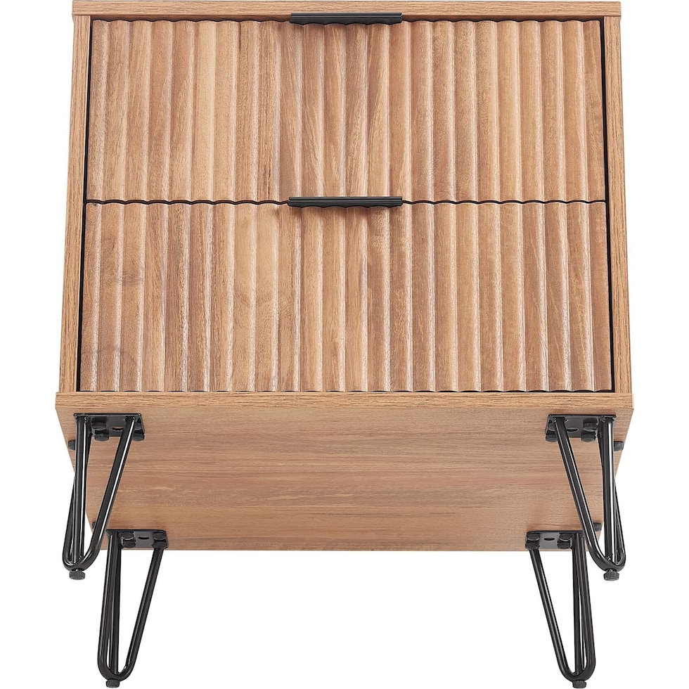 sheridan light brown nightstand   