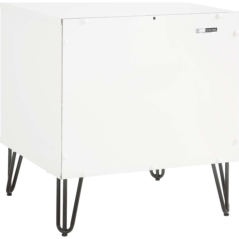 sheridan white gray nightstand   