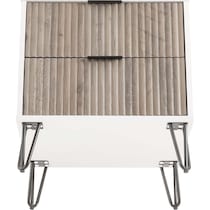 sheridan white gray nightstand   