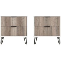 sheridan white gray nightstand   