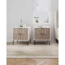 sheridan white gray nightstand   