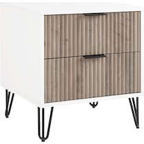 sheridan white gray nightstand   
