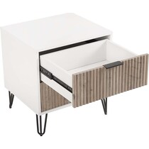 sheridan white gray nightstand   