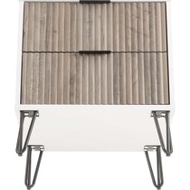 sheridan white gray nightstand   