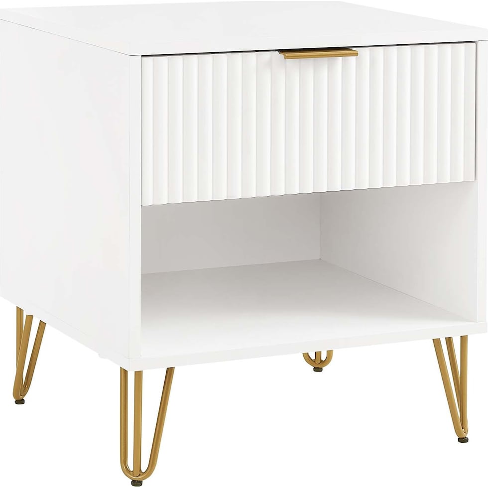 sheridan white nightstand   