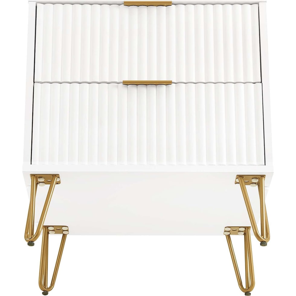 sheridan white nightstand   