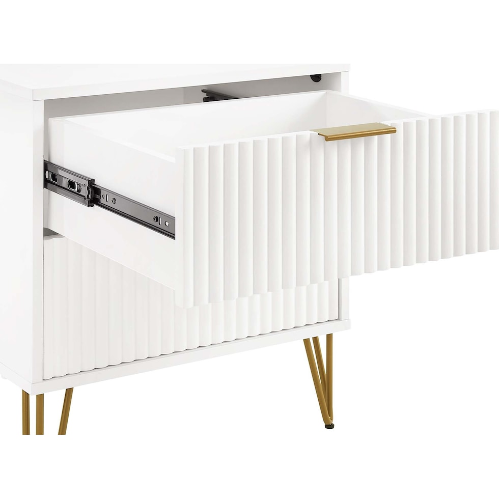 sheridan white nightstand   