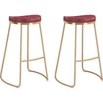 shia red bar stool   