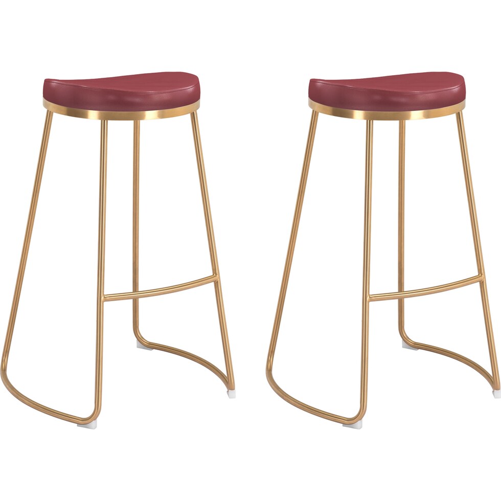 shia red bar stool   