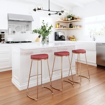 shia red bar stool   