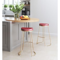 shia red bar stool   