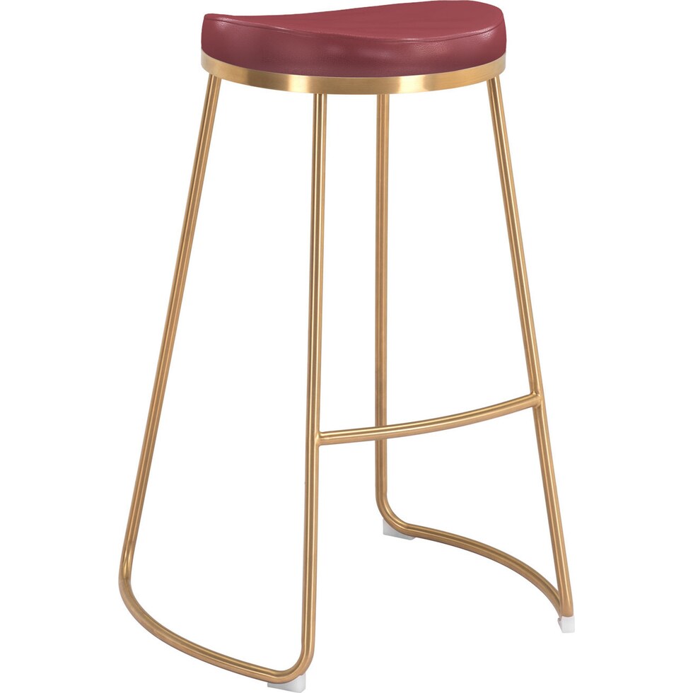 shia red bar stool   