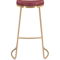 shia red bar stool   