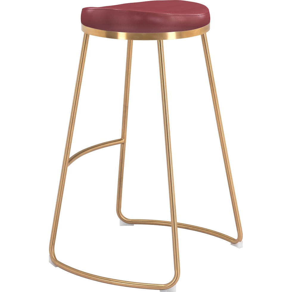 shia red bar stool   