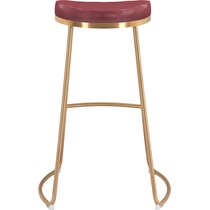 shia red bar stool   