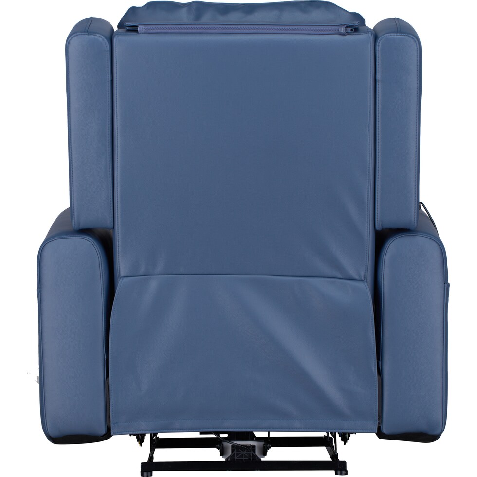 shiatsu blue massage chair   