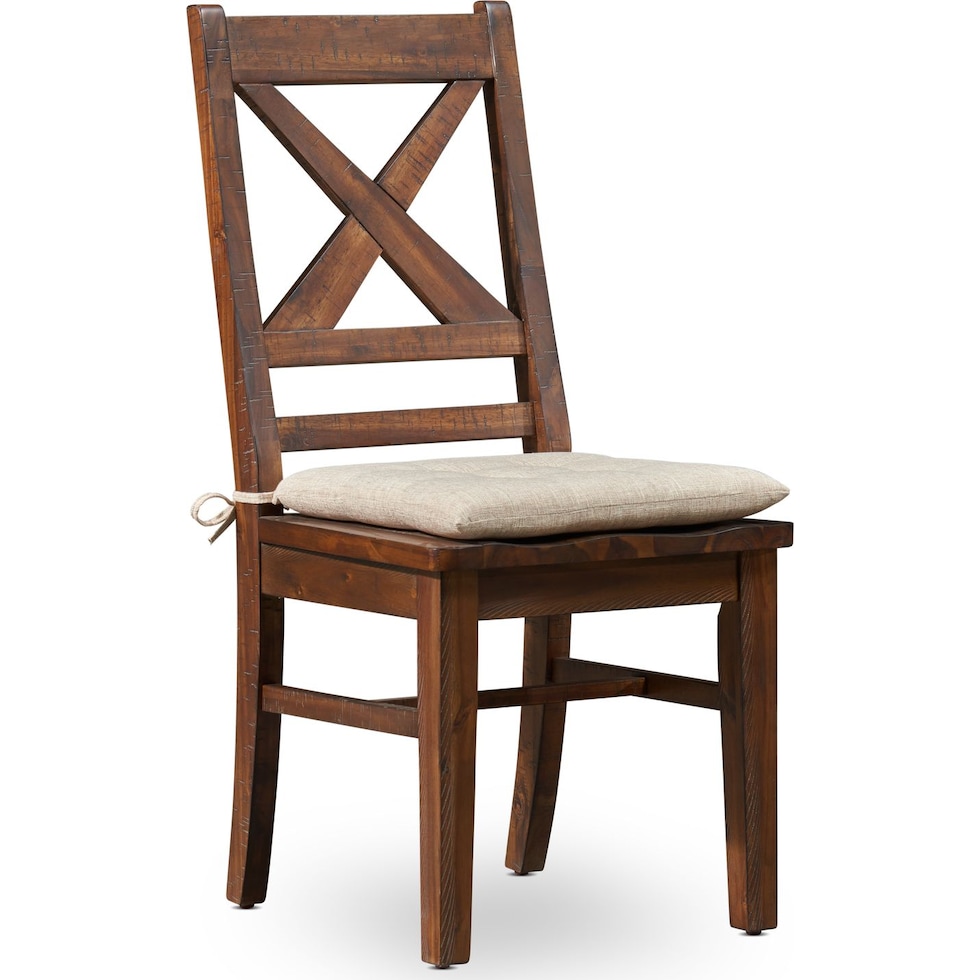 shiloh dark brown dining chair   