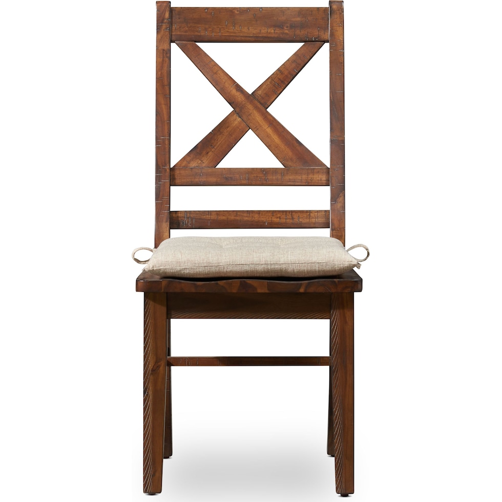 shiloh dark brown dining chair   