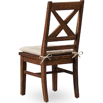 shiloh dark brown dining chair   