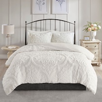 shirley white king bedding set   