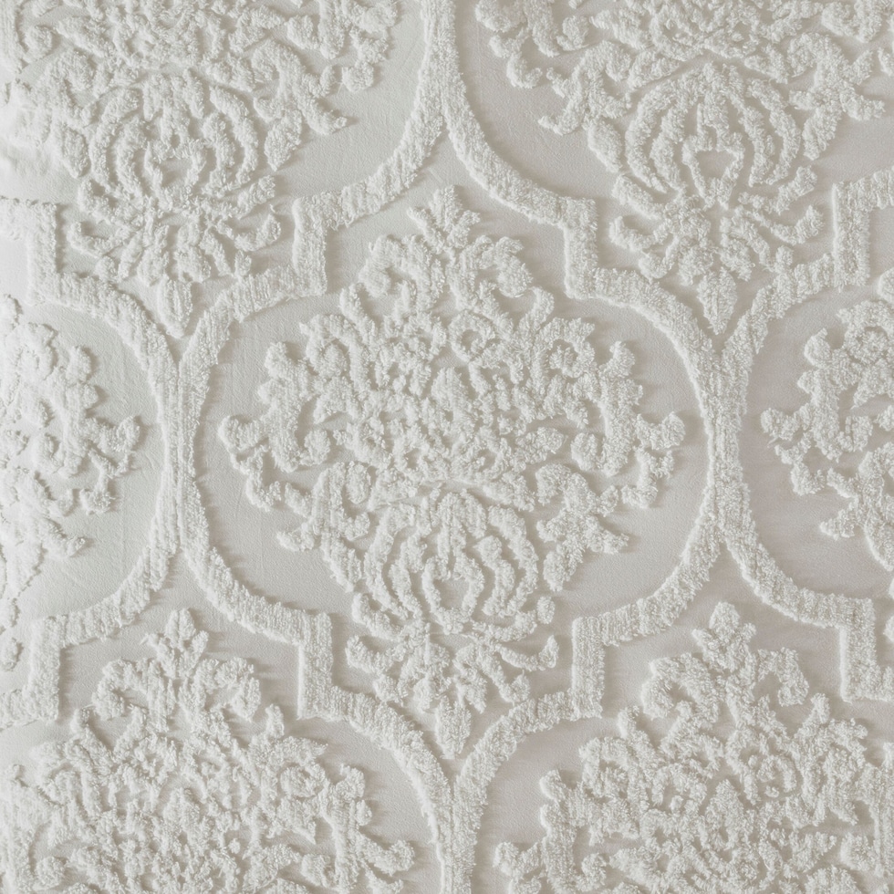 shirley white king bedding set   