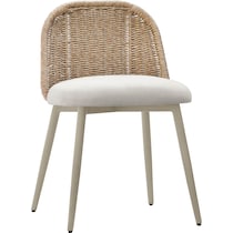 shorefront cream outdoor dining chair   