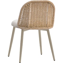shorefront cream outdoor dining chair   