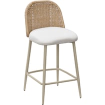 shorefront cream outdoor stool   